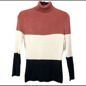 Jon & Anna Ribbed Colorblock Turtleneck